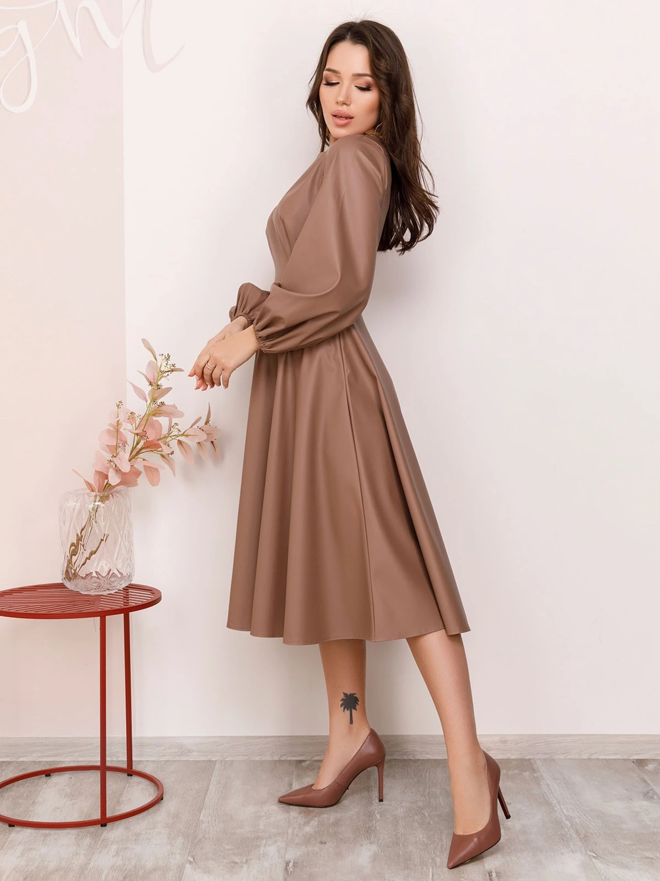 Сукні ISSA Plus модель 12379_brown Фото