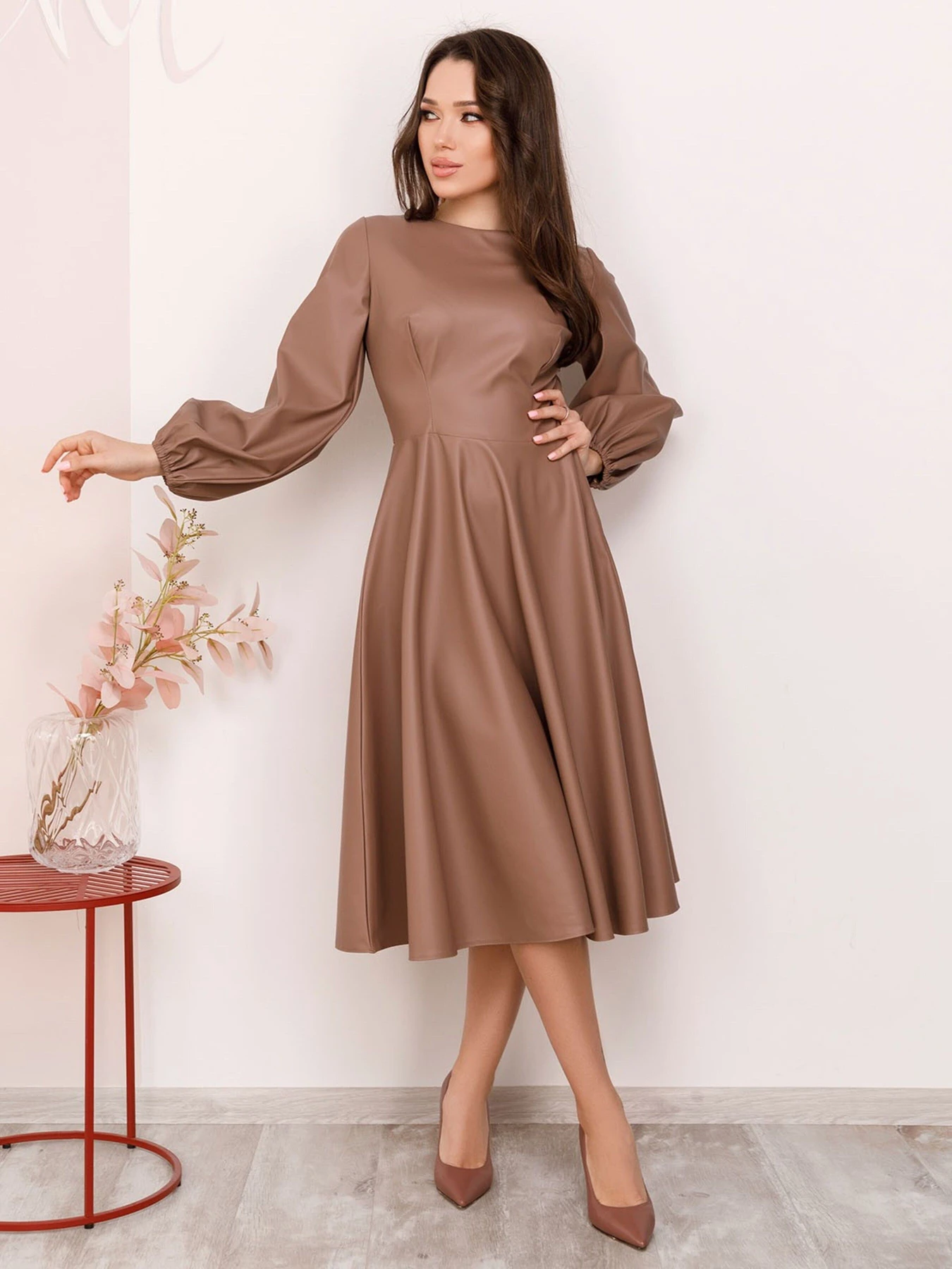 Сукні ISSA Plus модель 12379_brown Фото