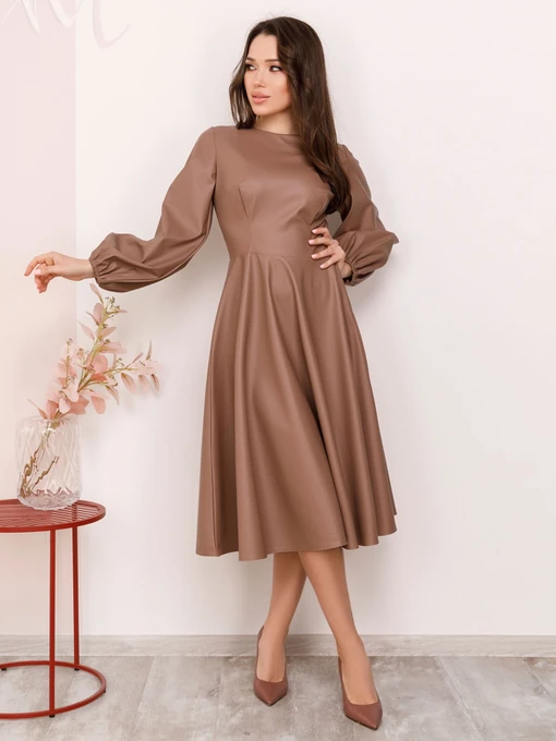 Платья ISSA Plus модель 12379_brown Фото