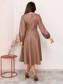 Сукні ISSA Plus модель 12379_brown Фото