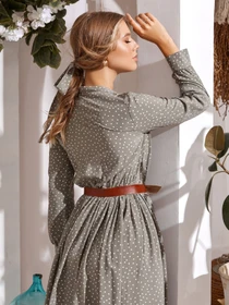 Сукні ISSA Plus модель 13048_khaki Фото