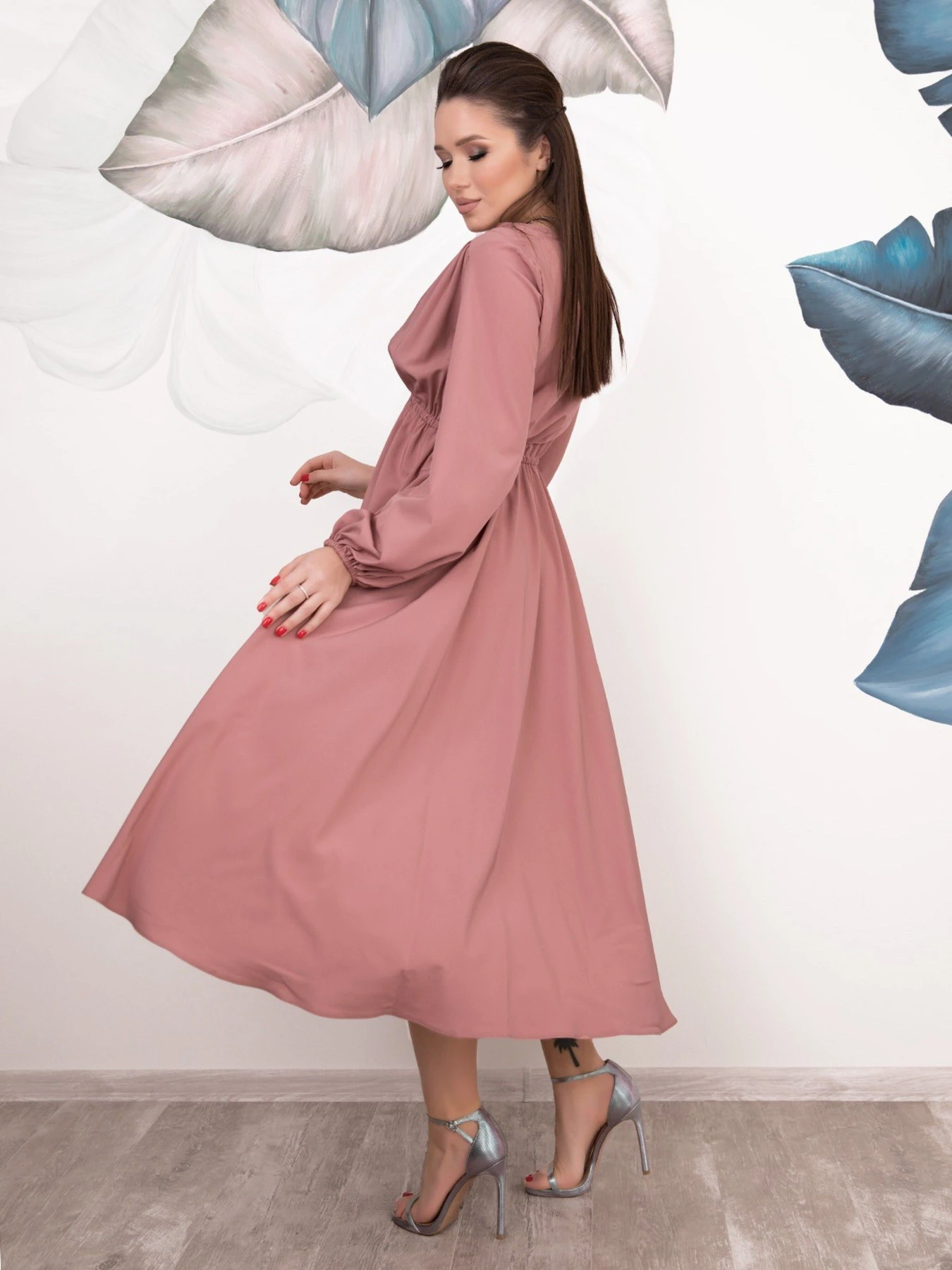 Платья ISSA Plus модель 12539_pink Платья ISSA Plus модель 12539_pink Фото