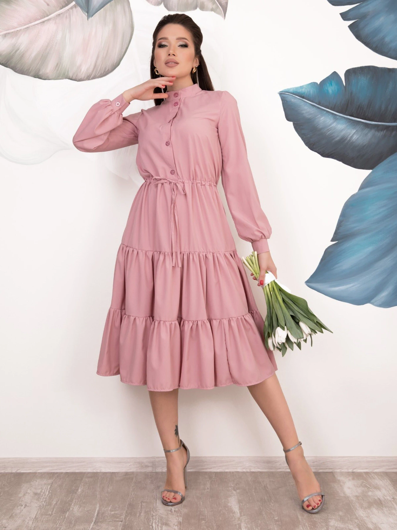 Сукні ISSA Plus модель 11043_pink Сукні ISSA Plus модель 11043_pink Фото
