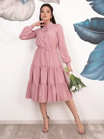 Сукні ISSA Plus модель 11043_pink Фото
