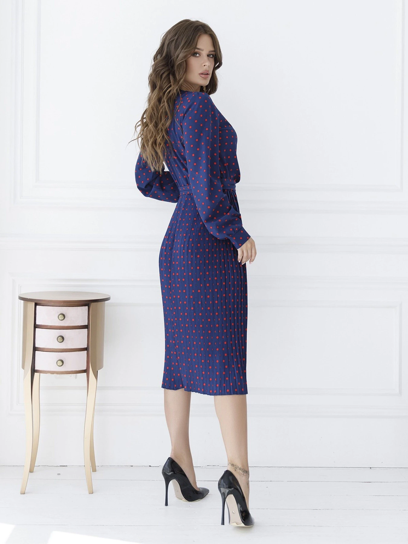 Платья ISSA Plus модель 12122_blue Платья ISSA Plus модель 12122_blue Фото