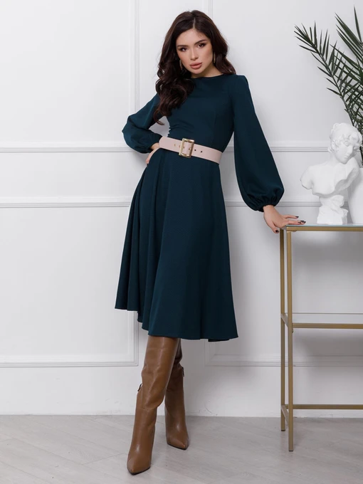 Сукні ISSA Plus модель 12423_darkgreen Фото