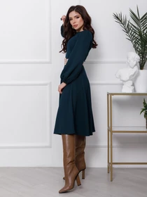 Сукні ISSA Plus модель 12423_darkgreen Фото
