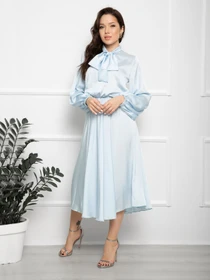 Платья ISSA Plus модель 12380_lightblue Фото
