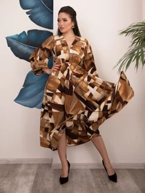 Сукні ISSA Plus модель 12535_brown Фото