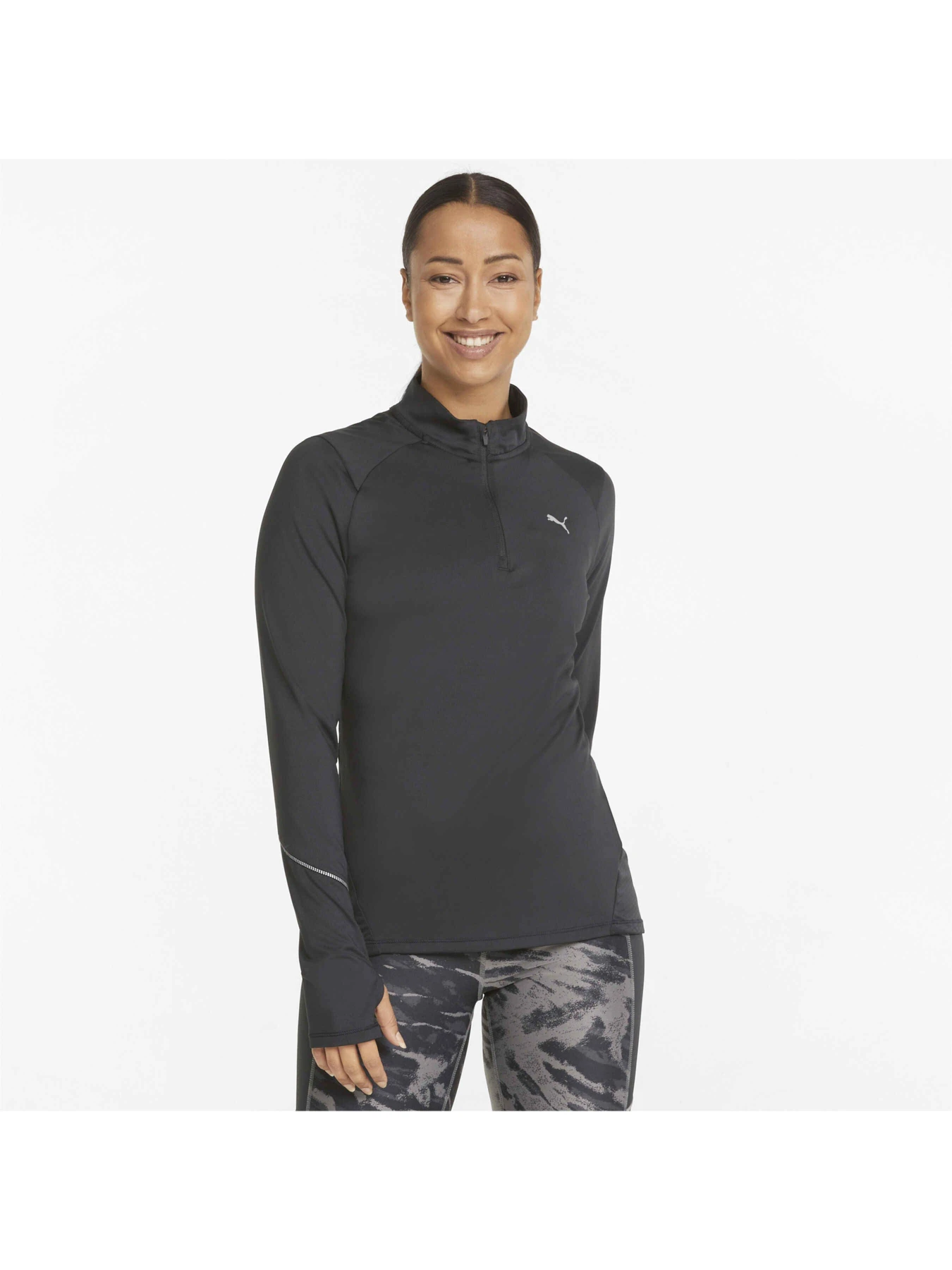 Худі та світшоти PUMA Run 5k Knit 1/2 Zip модель 521390 Фото