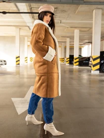 Куртки и дубленки ISSA Plus модель 13609_brown Фото