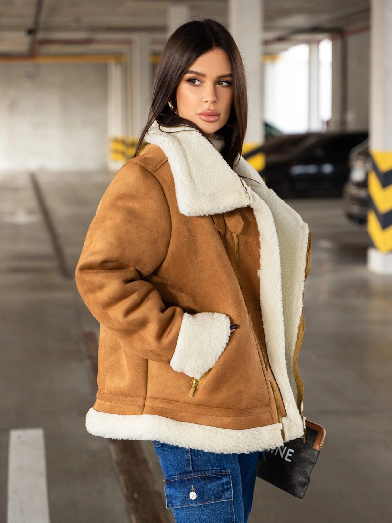 Куртки и дубленки ISSA Plus модель 13612_brown Куртки и дубленки ISSA Plus модель 13612_brown Фото
