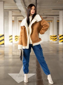 Куртки и дубленки ISSA Plus модель 13612_brown Фото