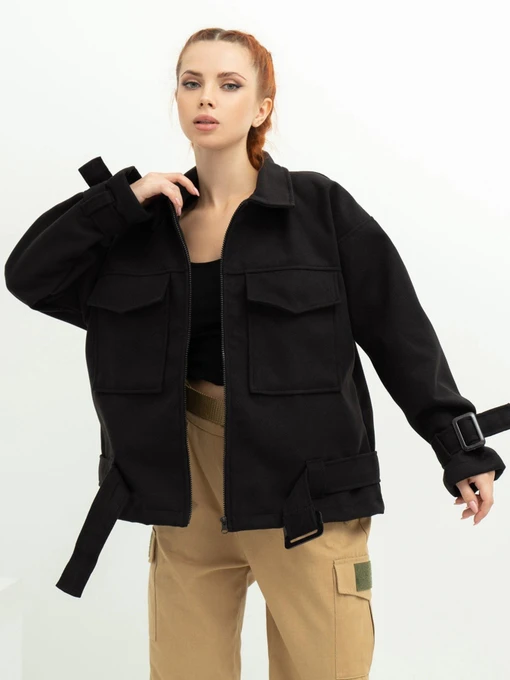 Куртки та дублянки ISSA Plus модель 13617_black Фото