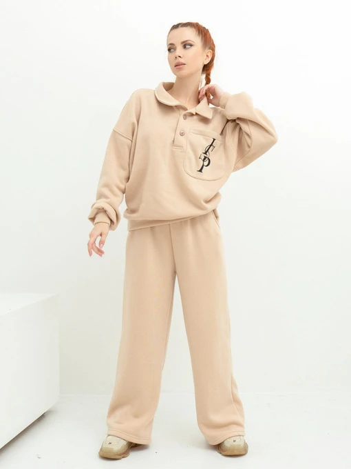 Костюмы ISSA Plus модель 13618_beige Фото