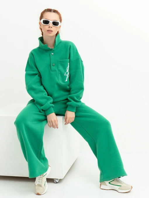 Костюмы ISSA Plus модель 13618_green Фото