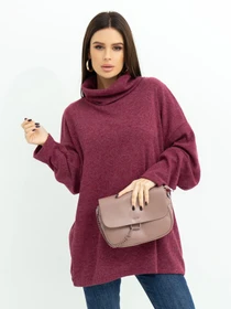Светри та кардигани ISSA Plus модель 13621_burgundy Фото