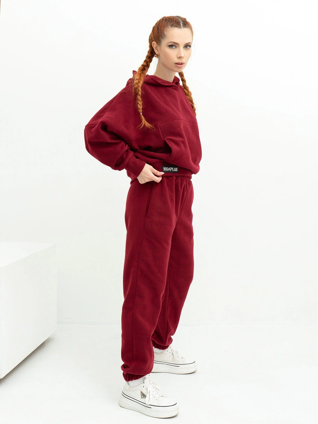 Костюмы ISSA Plus модель 13626_burgundy Фото