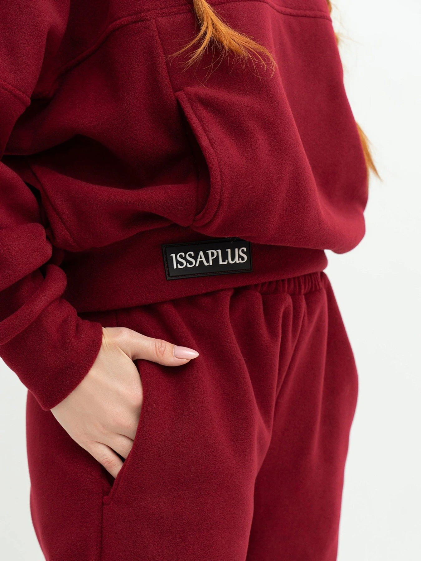 Костюмы ISSA Plus модель 13626_burgundy Фото