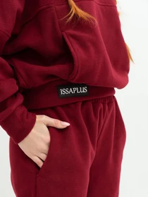 Костюмы ISSA Plus модель 13626_burgundy Фото