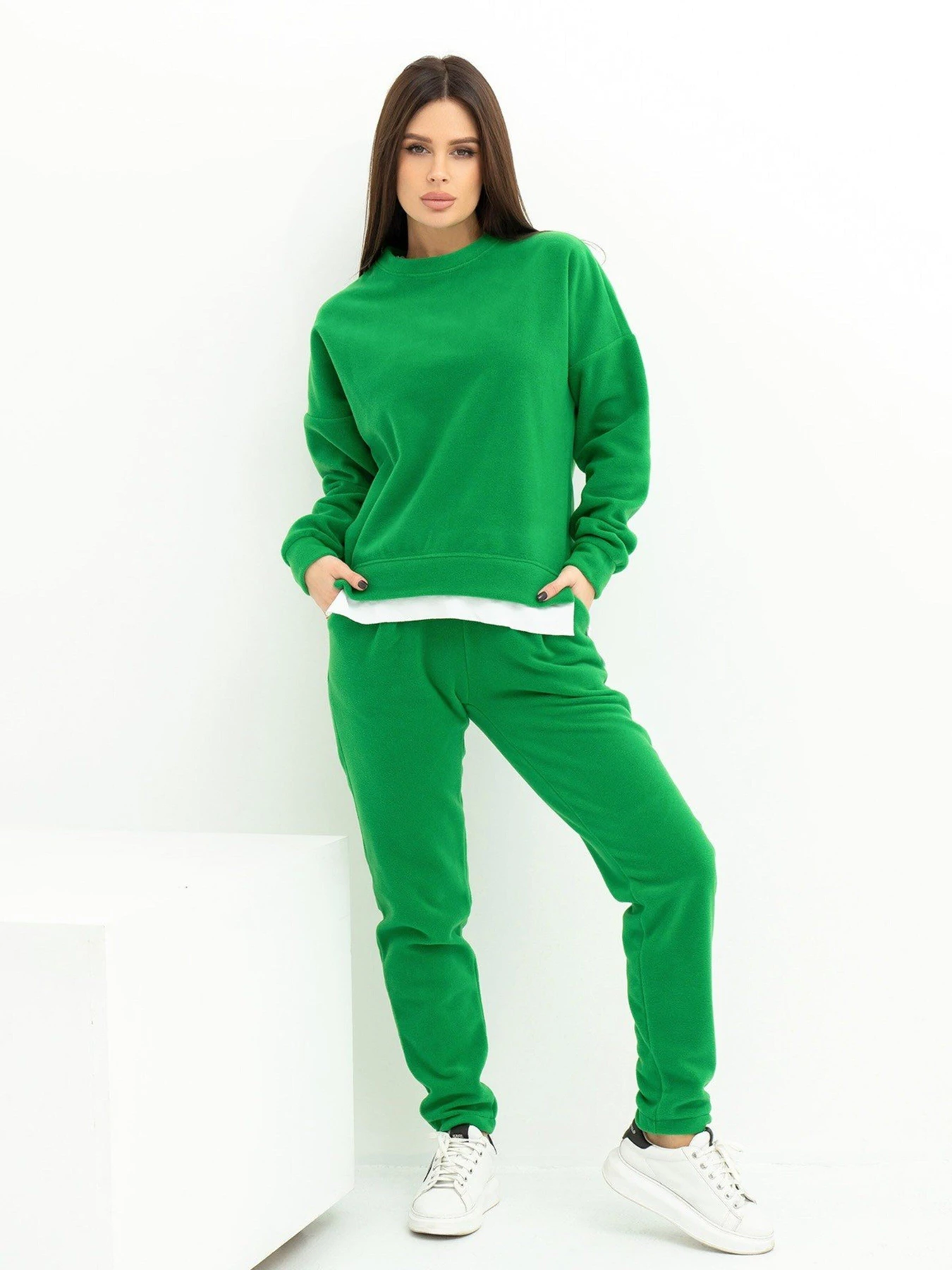 Костюмы ISSA Plus модель 13629_green Костюмы ISSA Plus модель 13629_green Фото