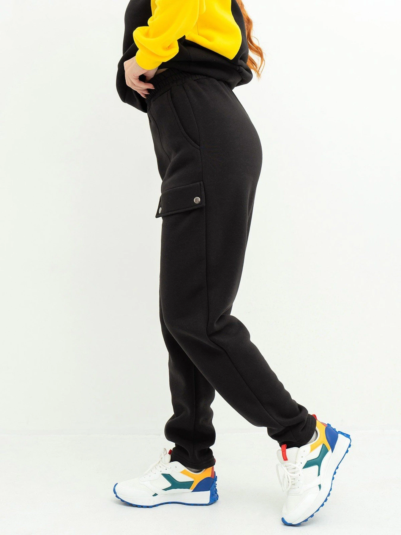 Брюки ISSA Plus модель 13633_black Брюки ISSA Plus модель 13633_black Фото
