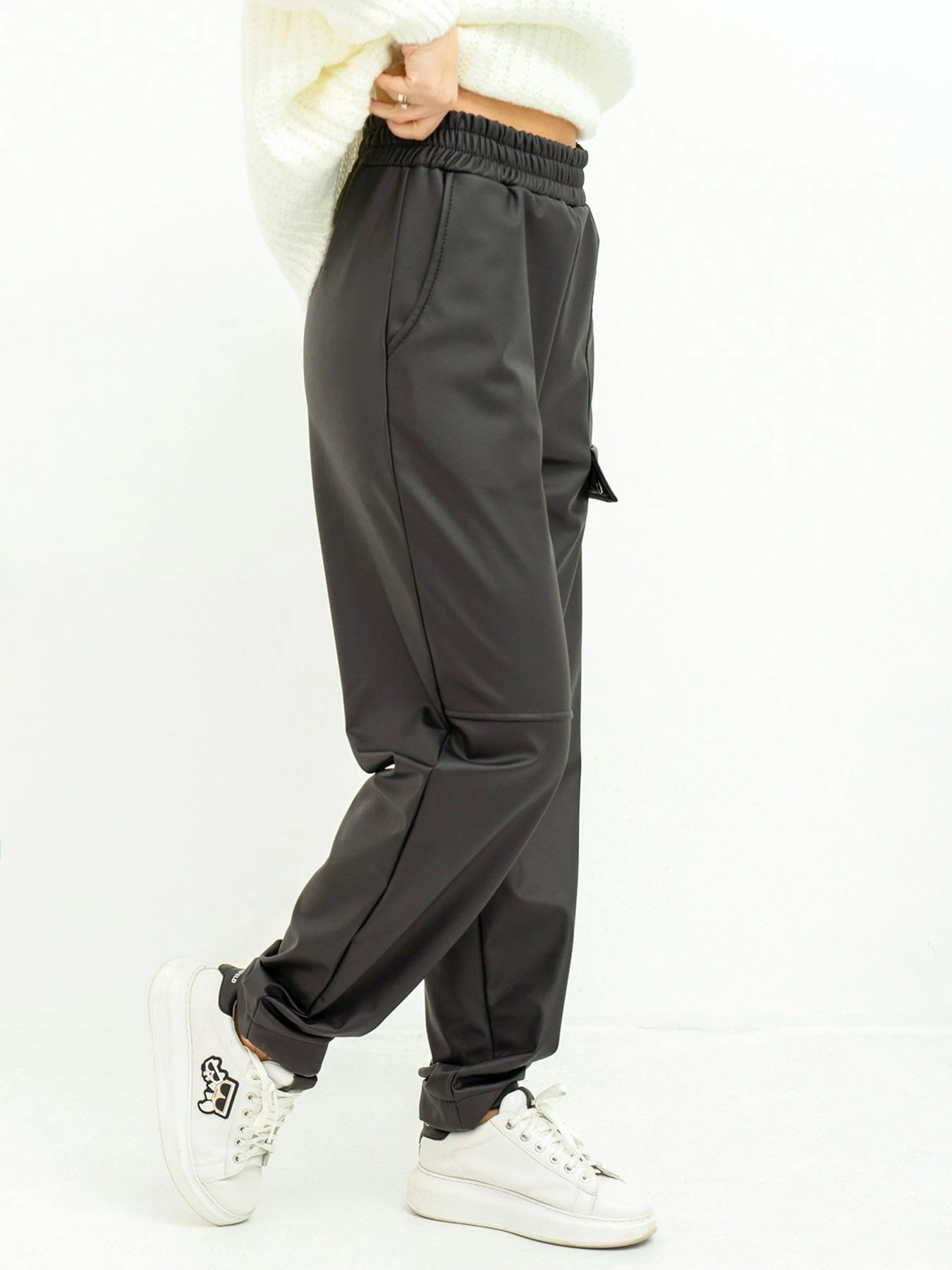 Брюки ISSA Plus модель 13634_black Брюки ISSA Plus модель 13634_black Фото