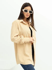 Рубашки ISSA Plus модель SA-433_beige Фото