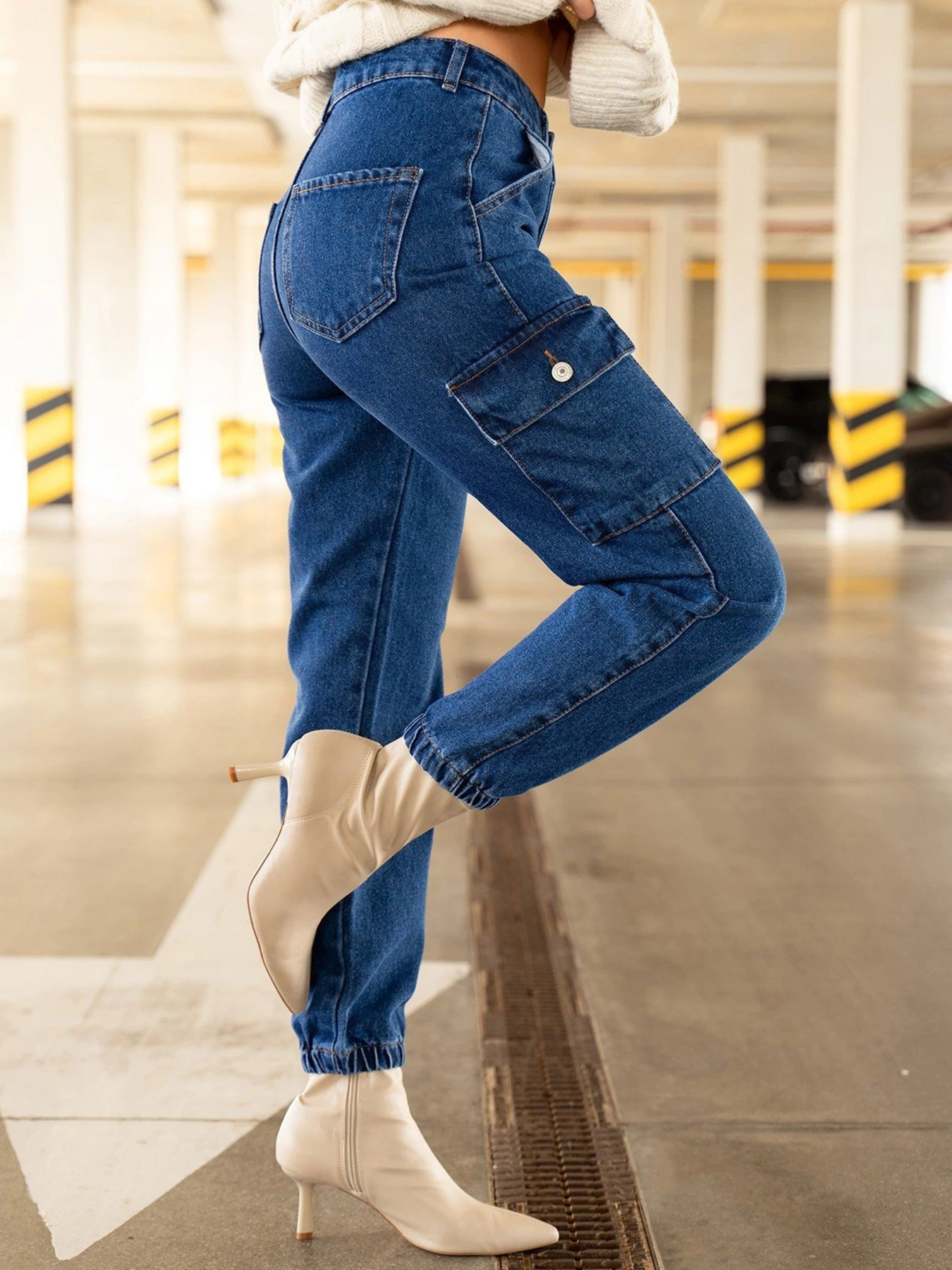 Джинси ISSA Plus модель WN20-355_blue Джинси ISSA Plus модель WN20-355_blue Фото