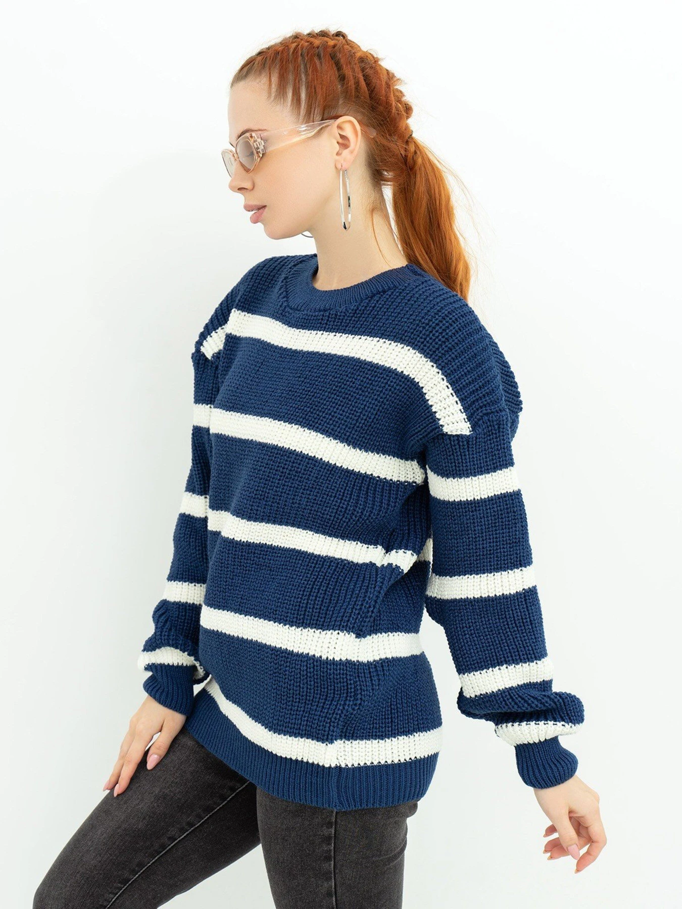 Светри та кардигани ISSA Plus модель WN20-364_blue Фото