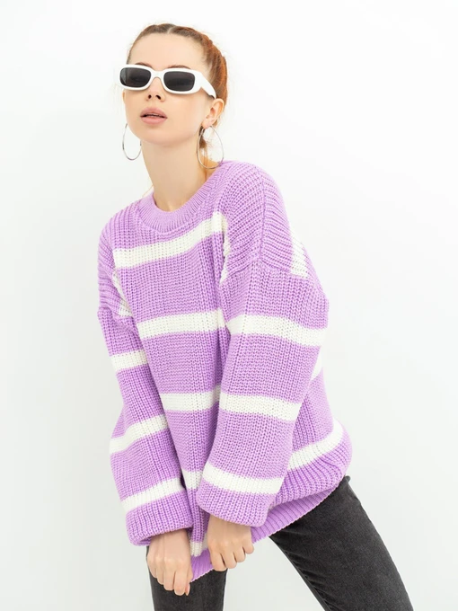 Свитры и кардиганы ISSA Plus модель WN20-364_lilac Фото