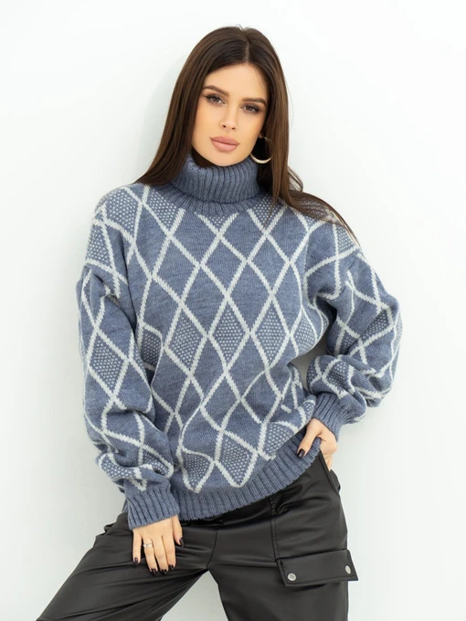 Свитры и кардиганы ISSA Plus модель WN20-365_blue Фото