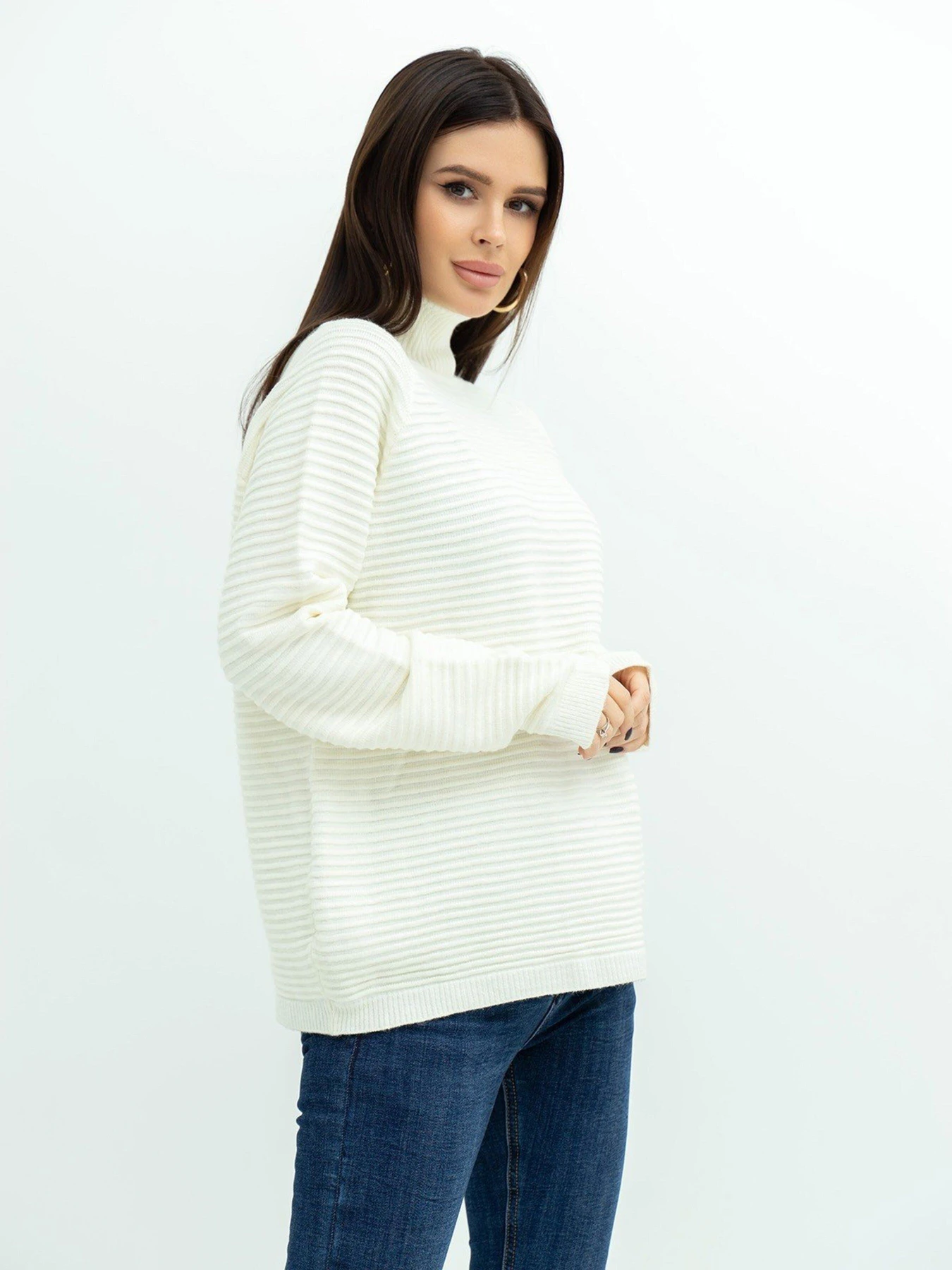 Светри та кардигани ISSA Plus модель WN20-369_milky Светри та кардигани ISSA Plus модель WN20-369_milky Фото