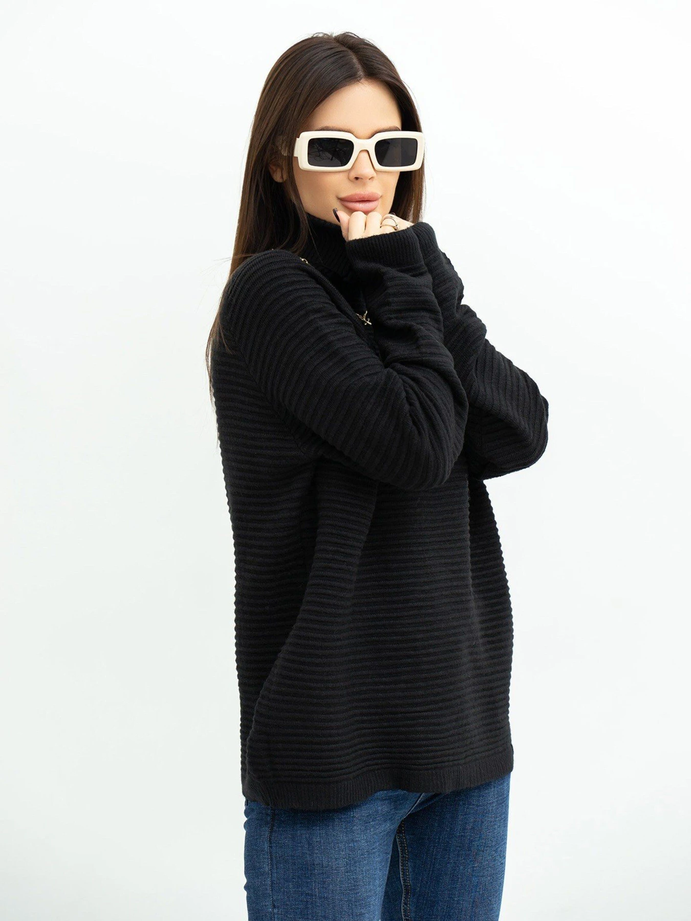 Светри та кардигани ISSA Plus модель WN20-369_black Фото