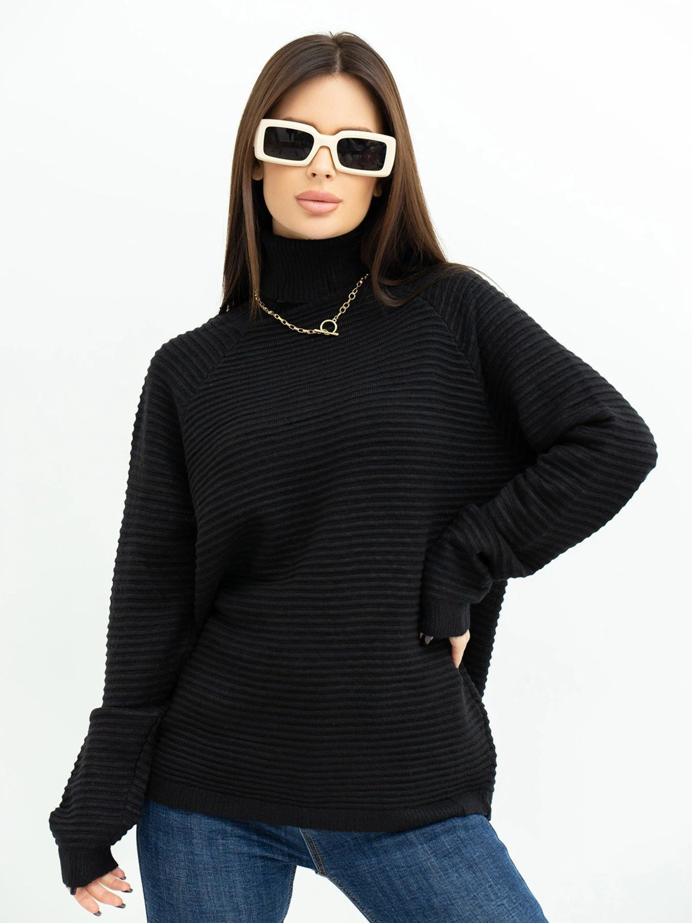 Светри та кардигани ISSA Plus модель WN20-369_black Фото