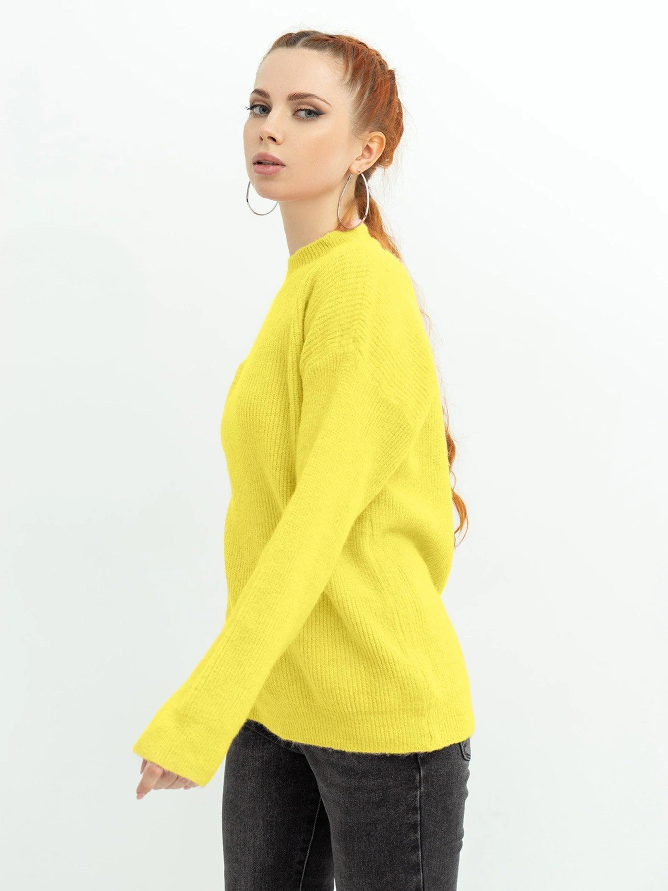 Светри та кардигани ISSA Plus модель WN20-370_yellow Светри та кардигани ISSA Plus модель WN20-370_yellow Фото