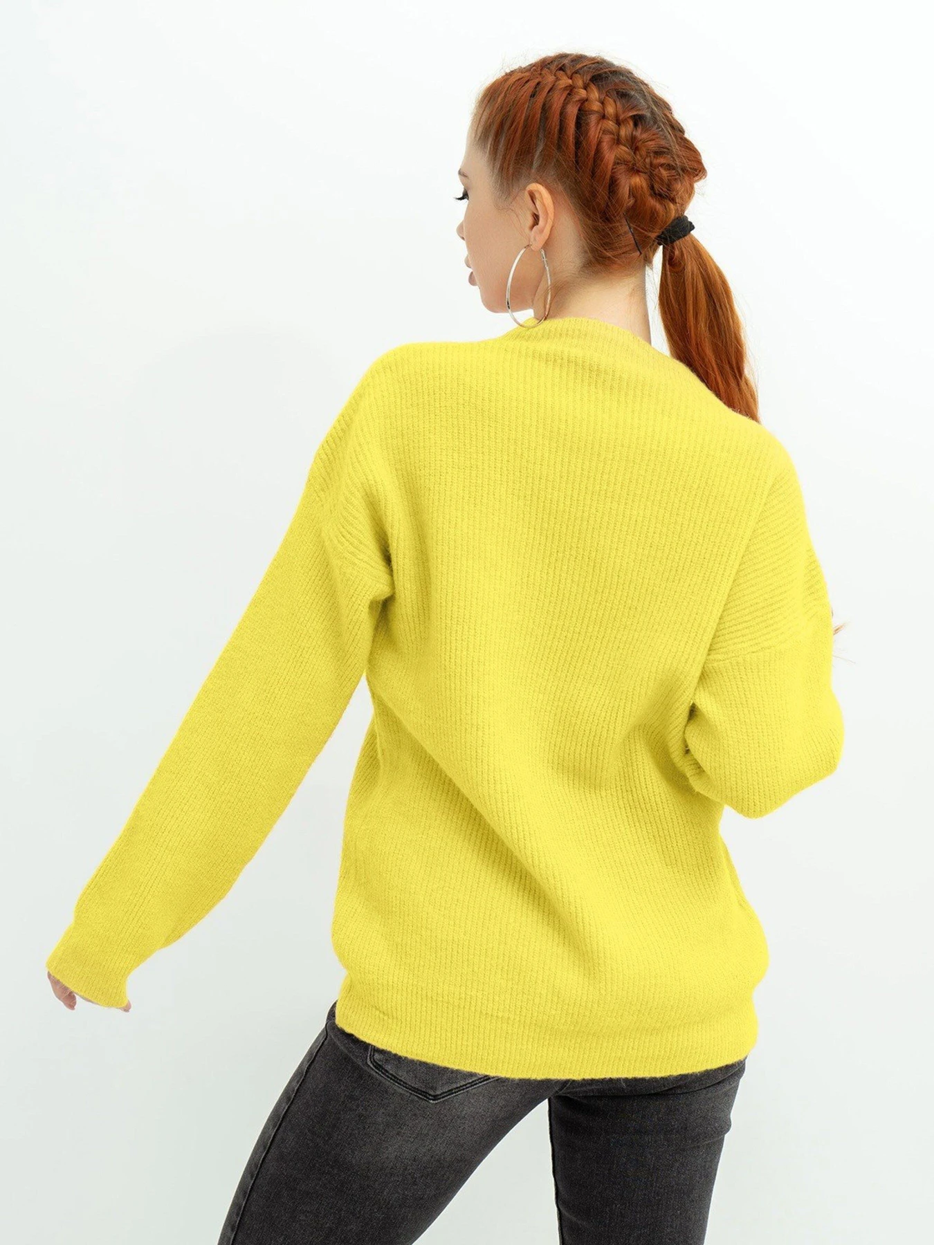 Светри та кардигани ISSA Plus модель WN20-370_yellow Светри та кардигани ISSA Plus модель WN20-370_yellow Фото