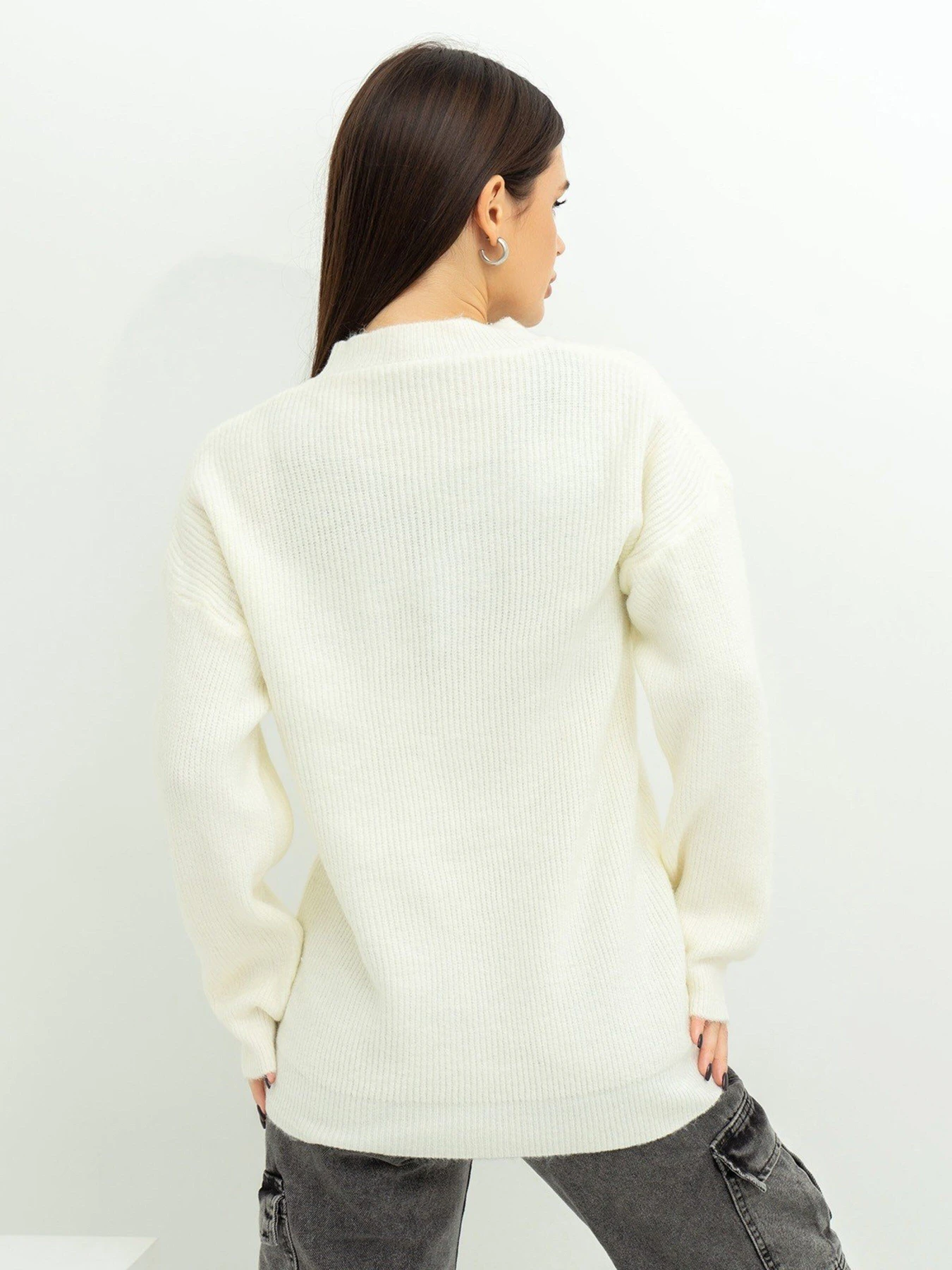 Светри та кардигани ISSA Plus модель WN20-370_milky Светри та кардигани ISSA Plus модель WN20-370_milky Фото
