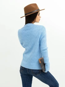 Светри та кардигани ISSA Plus модель WN20-371_blue Фото