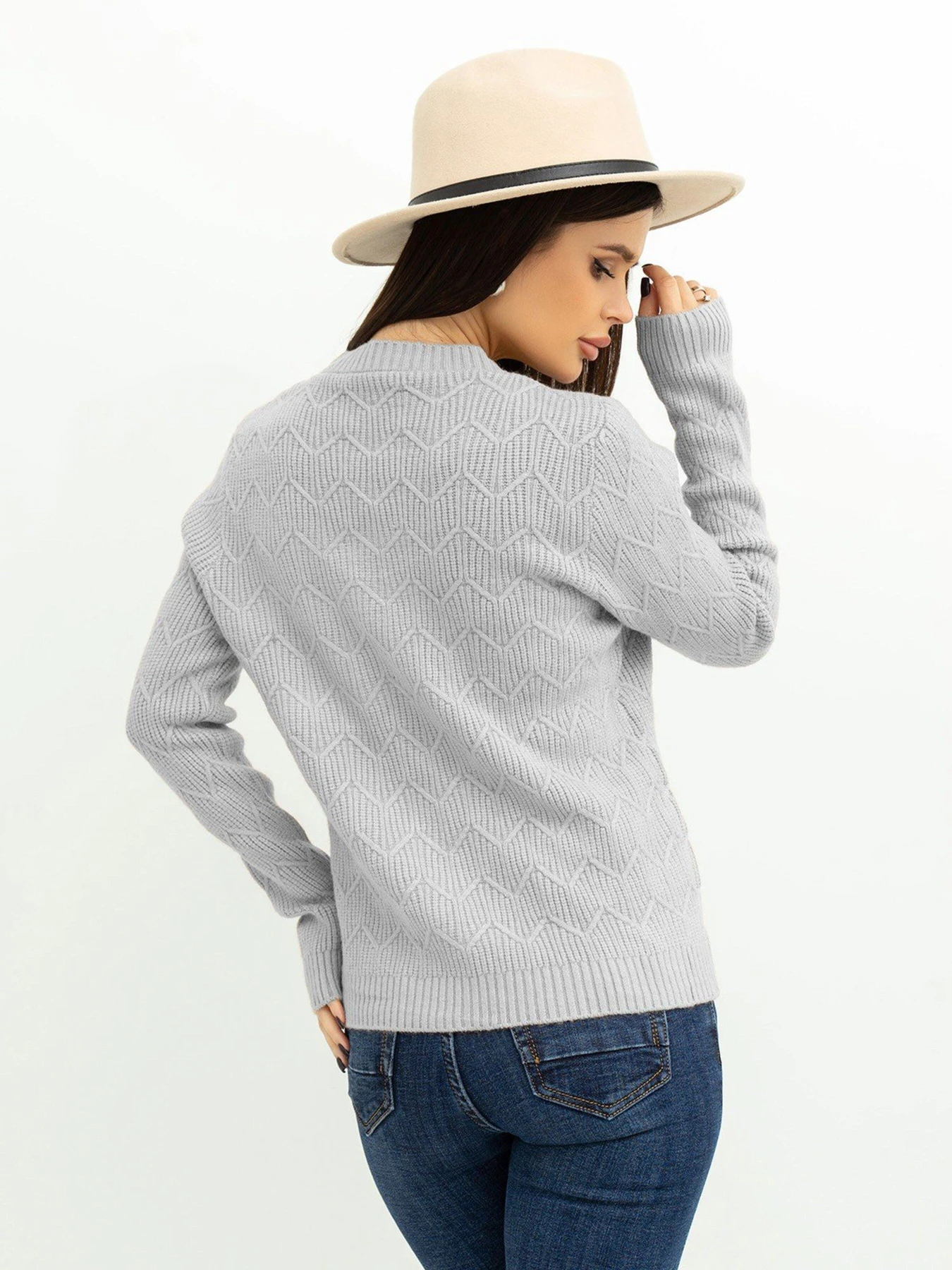 Светри та кардигани ISSA Plus модель WN20-371_grey Фото