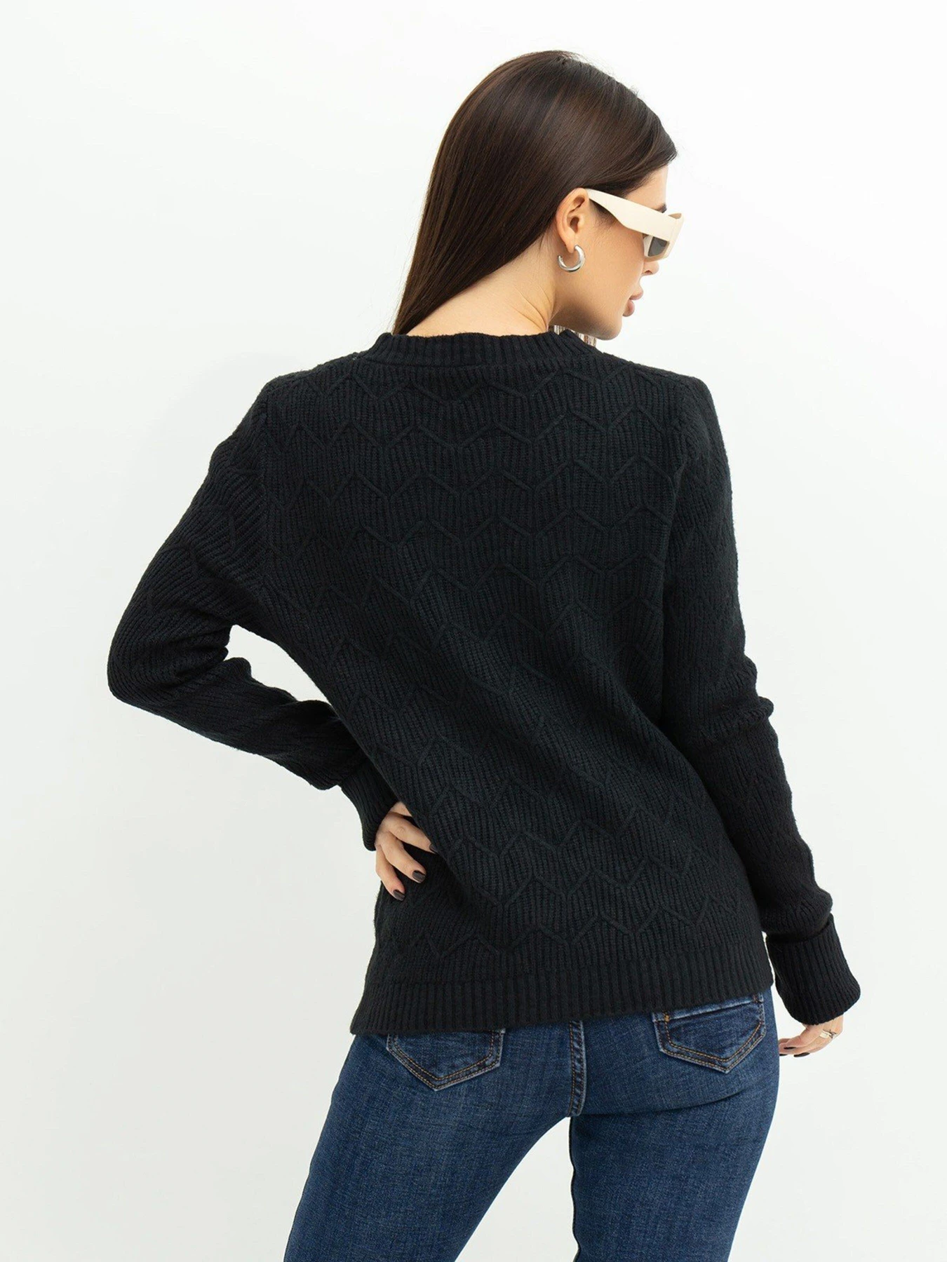 Светри та кардигани ISSA Plus модель WN20-371_black Фото