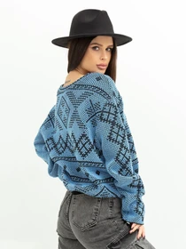 Светри та кардигани ISSA Plus модель WN20-372_blue Фото