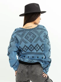Светри та кардигани ISSA Plus модель WN20-372_blue Фото