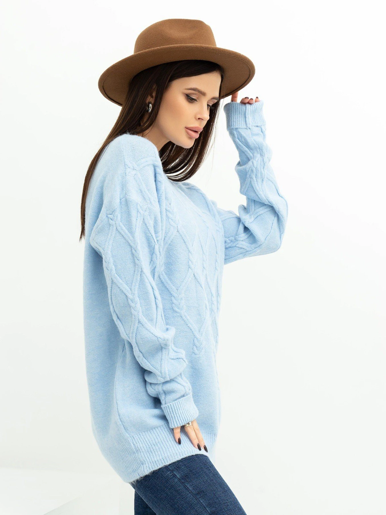 Светри та кардигани ISSA Plus модель WN20-373_blue Фото