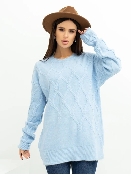 Свитры и кардиганы ISSA Plus модель WN20-373_blue Фото