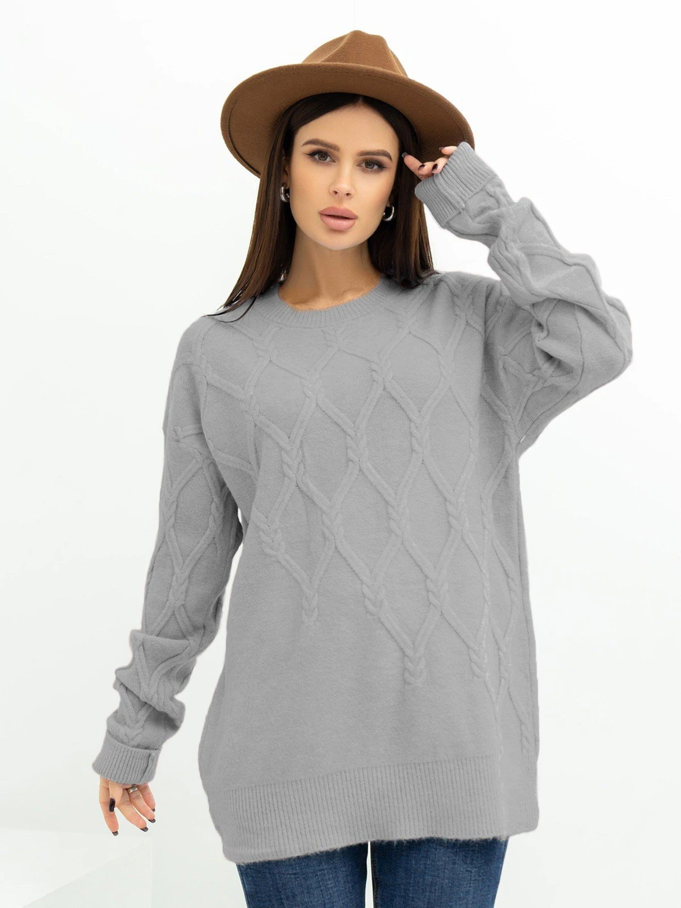 Светри та кардигани ISSA Plus модель WN20-373_grey Фото