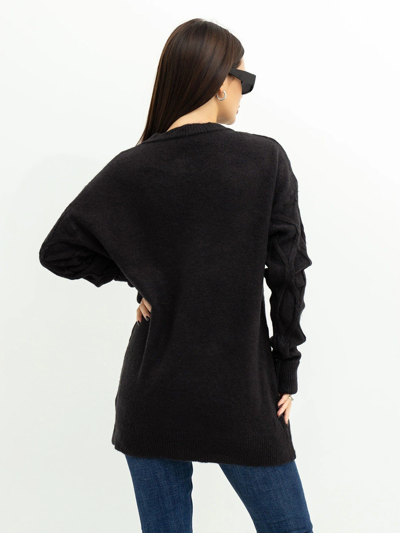 Светри та кардигани ISSA Plus модель WN20-373_black Светри та кардигани ISSA Plus модель WN20-373_black Фото