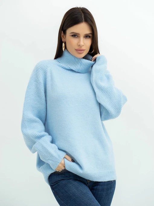 Свитры и кардиганы ISSA Plus модель WN20-374_blue Фото