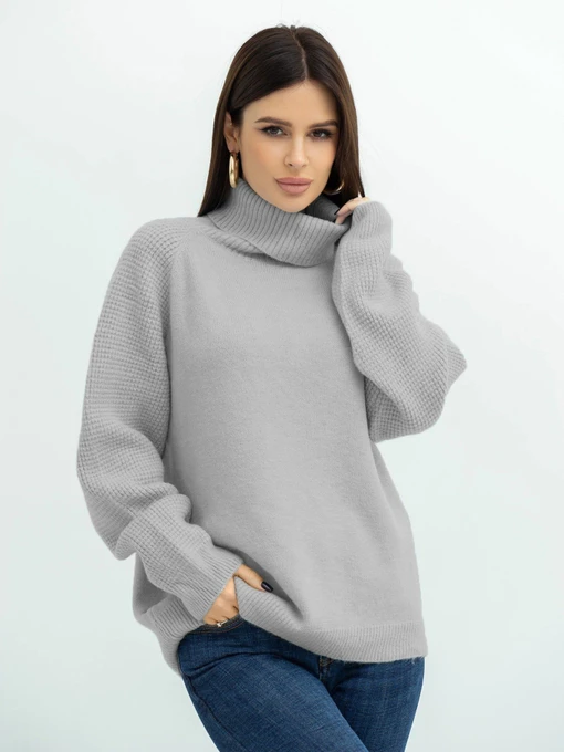 Свитры и кардиганы ISSA Plus модель WN20-374_grey Фото