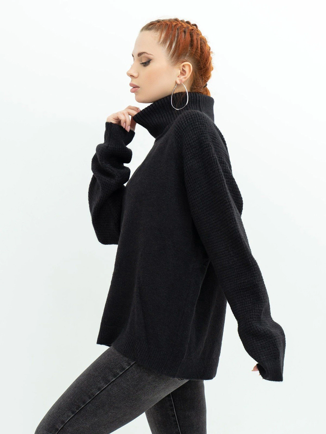 Светри та кардигани ISSA Plus модель WN20-374_black Светри та кардигани ISSA Plus модель WN20-374_black Фото